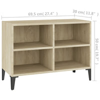 Thumbnail for TV-Schrank mit Metallbeinen Sonoma-Eiche 69,5x30x50cm