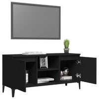 Thumbnail for TV-Schrank mit Metallbeinen Schwarz 103,5x35x50 cm