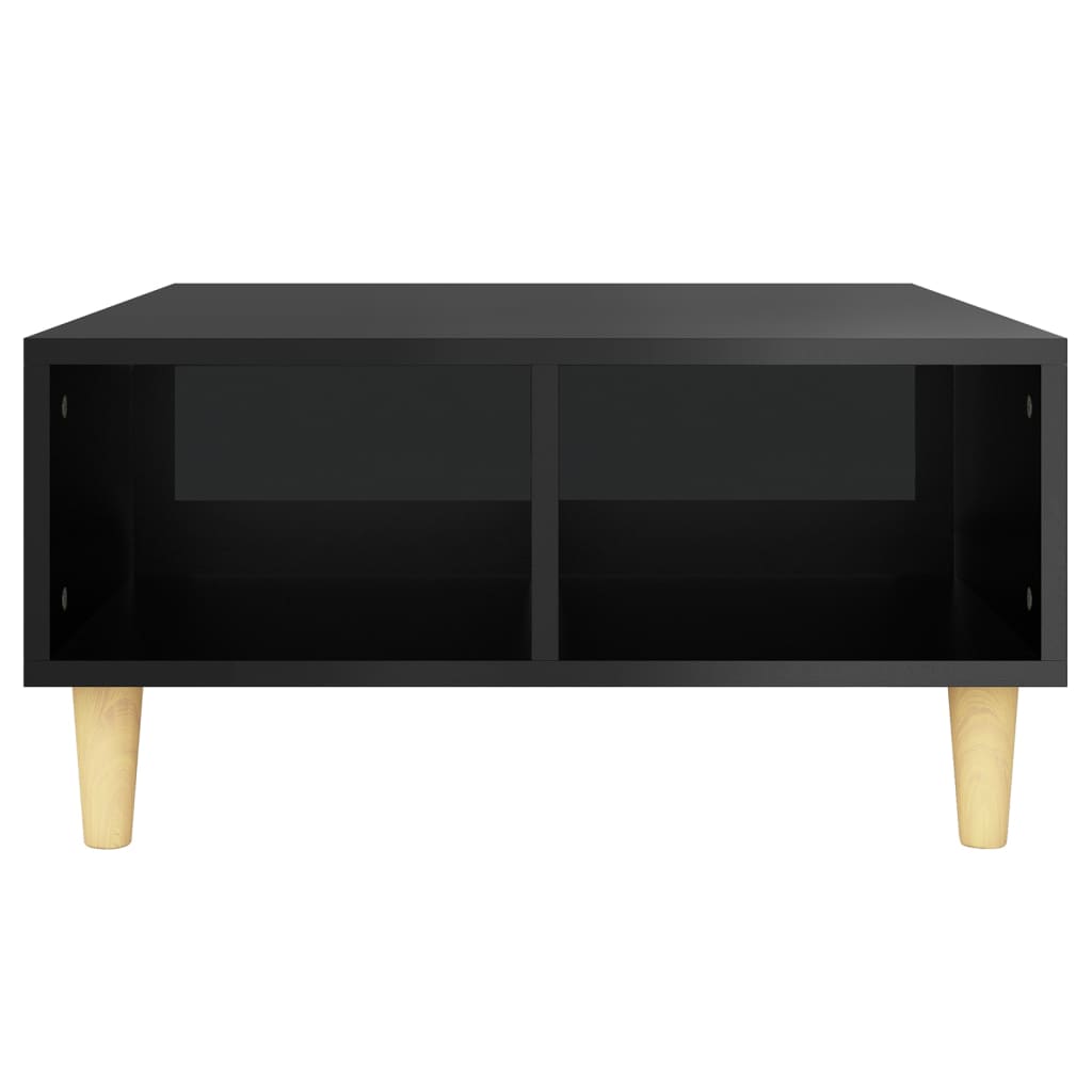 Couchtisch Hochglanz-Schwarz 60x60x30 cm Spanplatte