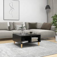 Thumbnail for Couchtisch Hochglanz-Schwarz 60x60x30 cm Spanplatte