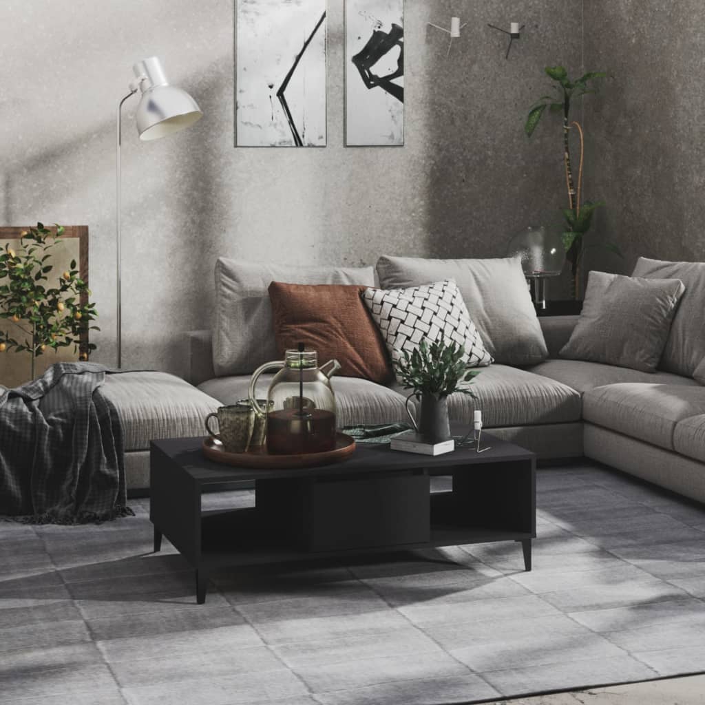 Couchtisch Grau 103,5x60x35 cm Spanplatte
