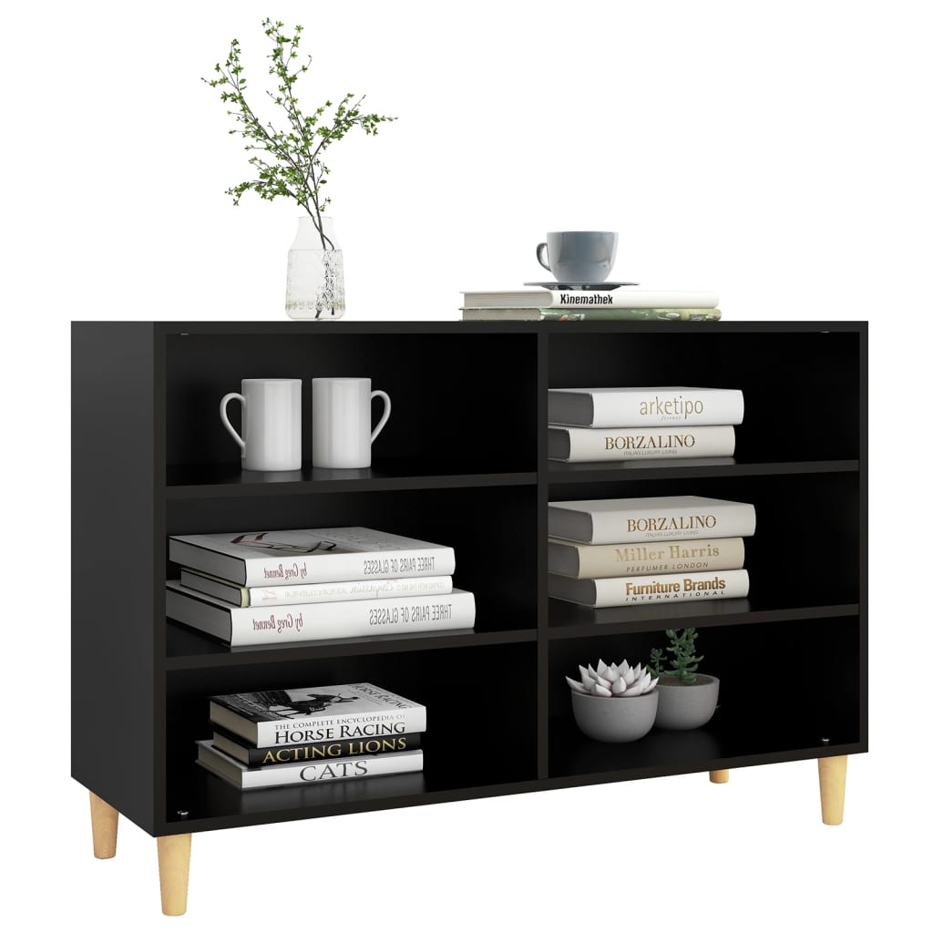 Sideboard Schwarz 103,5x35x70 cm Spanplatte
