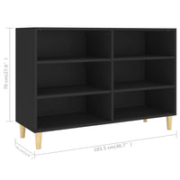 Thumbnail for Sideboard Schwarz 103,5x35x70 cm Spanplatte