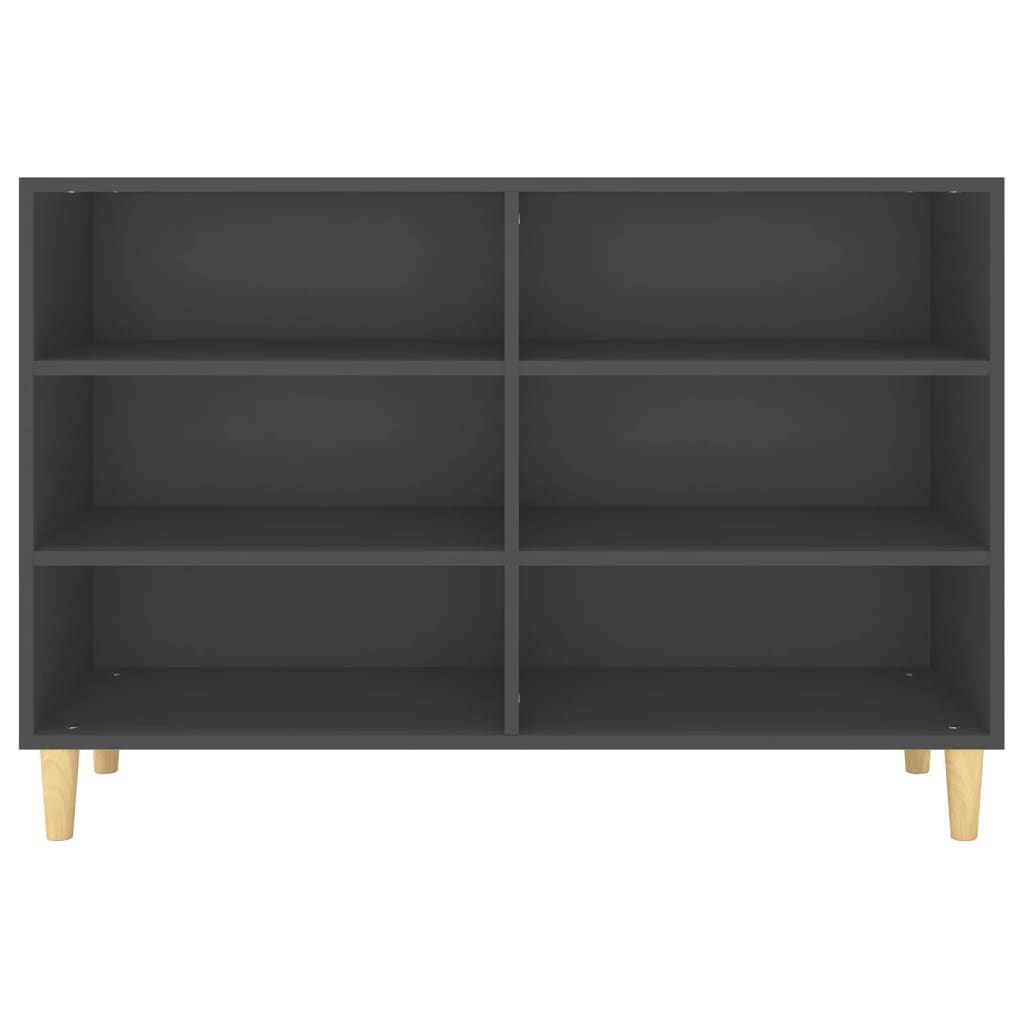 Sideboard Grau 103,5x35x70 cm Spanplatte