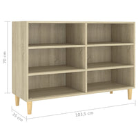 Thumbnail for Sideboard Sonoma-Eiche 103,5x35x70 cm Spanplatte