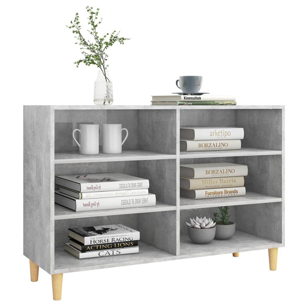 Sideboard Betongrau 103,5x35x70 cm Spanplatte