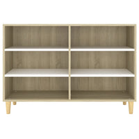 Thumbnail for Sideboard Weiß und Sonoma-Eiche 103,5x35x70 cm Spanplatte