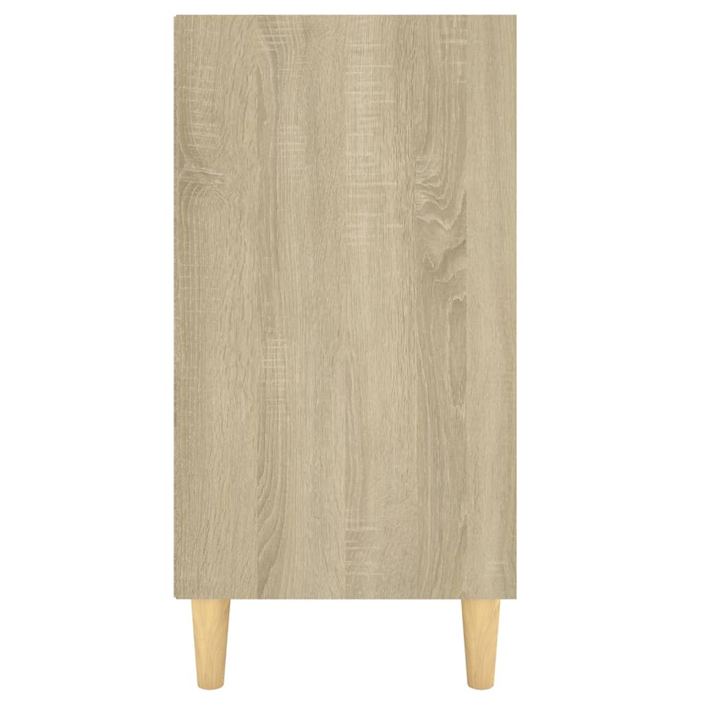 Sideboard Weiß und Sonoma-Eiche 103,5x35x70 cm Spanplatte