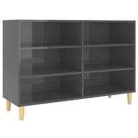 Thumbnail for Sideboard Hochglanz-Grau 103,5x35x70 cm Spanplatte