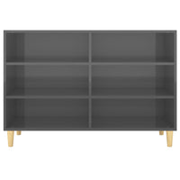 Thumbnail for Sideboard Hochglanz-Grau 103,5x35x70 cm Spanplatte