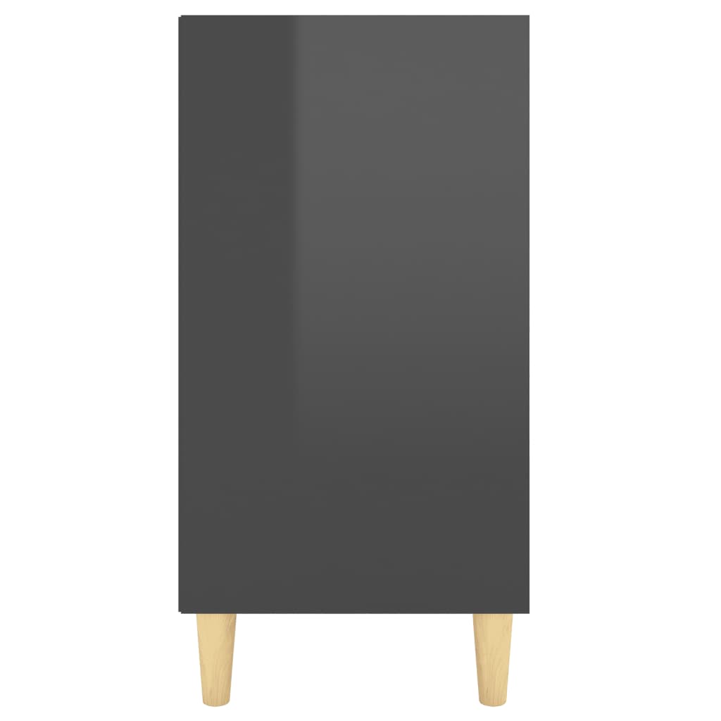 Sideboard Hochglanz-Grau 103,5x35x70 cm Spanplatte