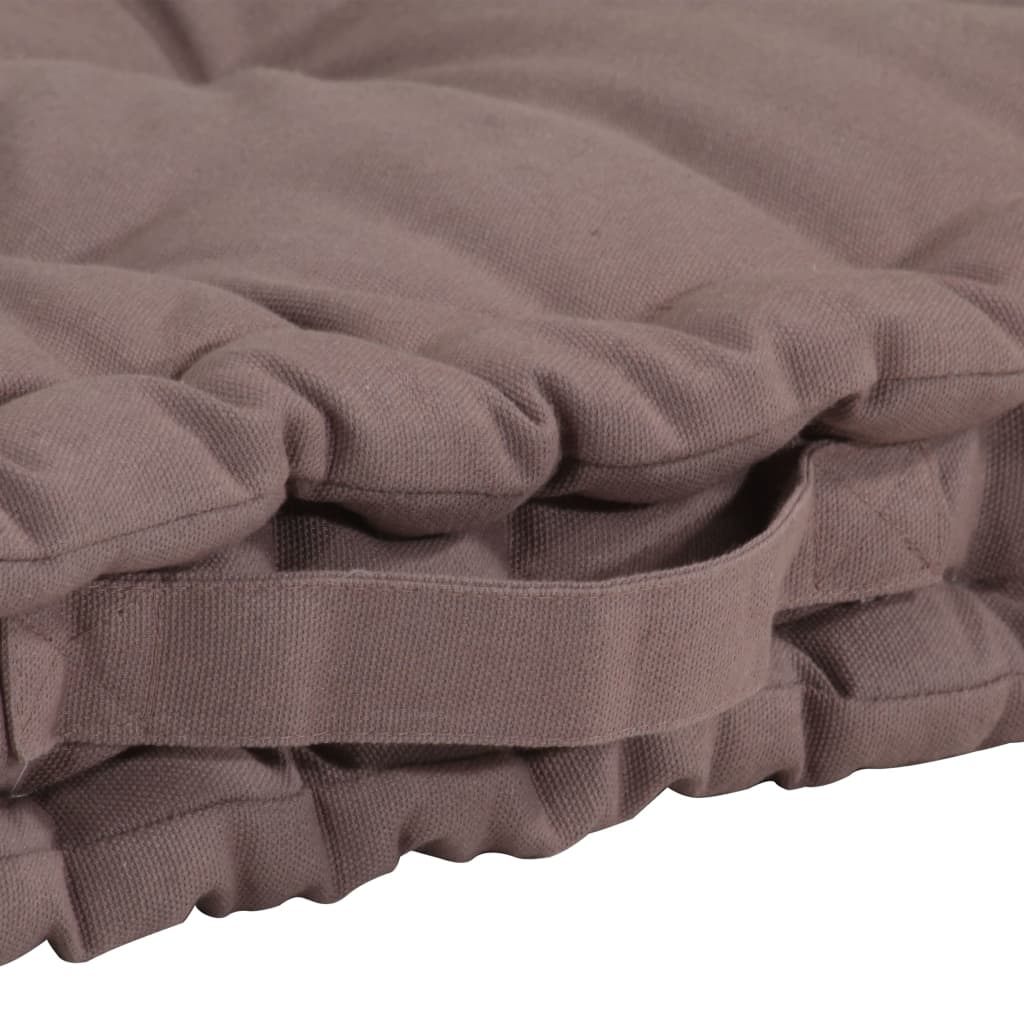 Palettenkissen 4-tlg. Taupe Baumwolle