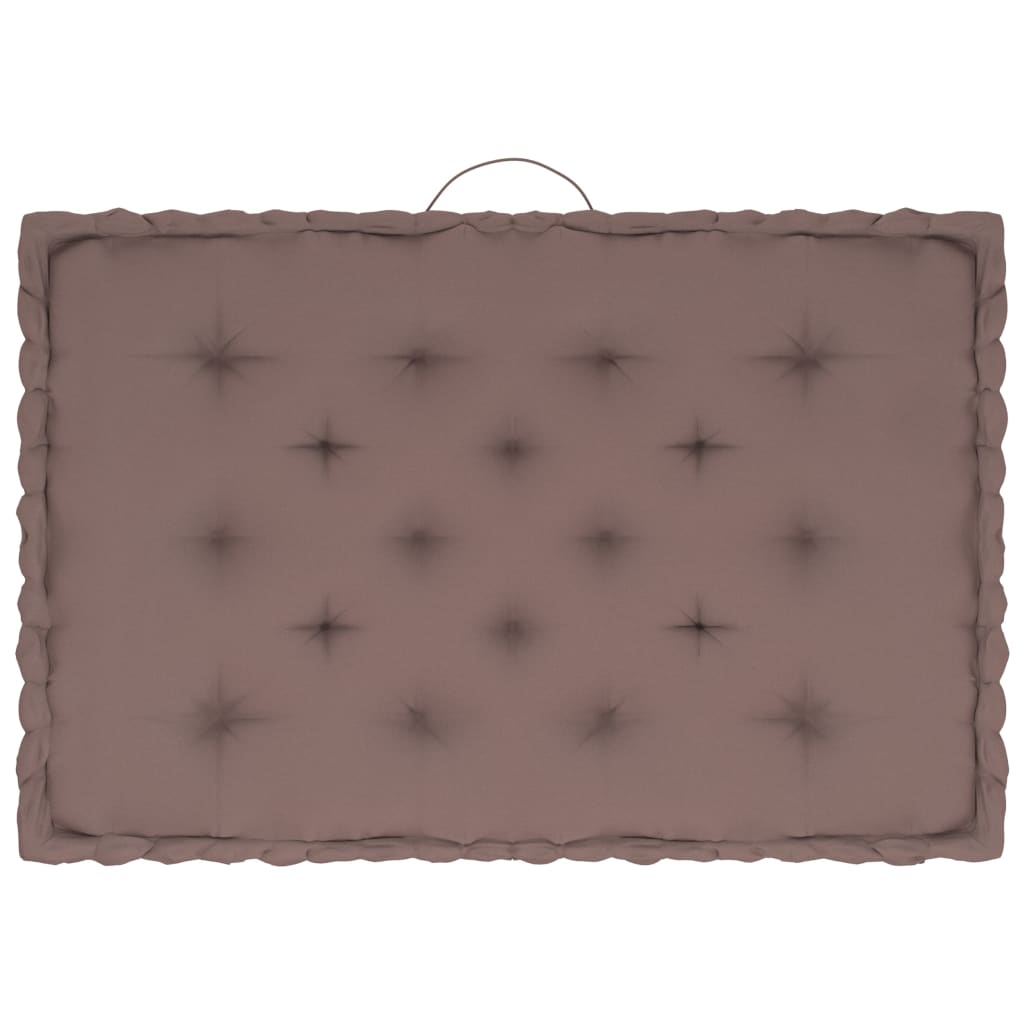 Palettenkissen 4-tlg. Taupe Baumwolle