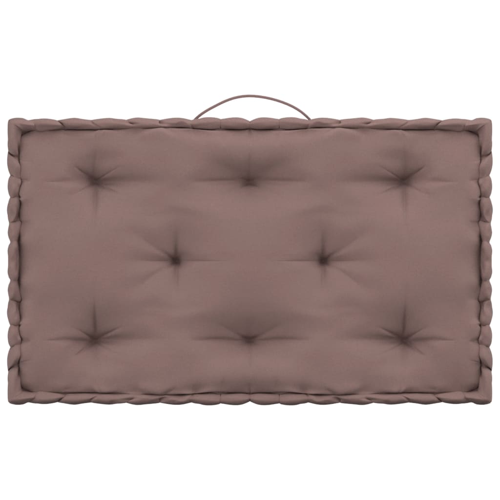 Palettenkissen 4-tlg. Taupe Baumwolle