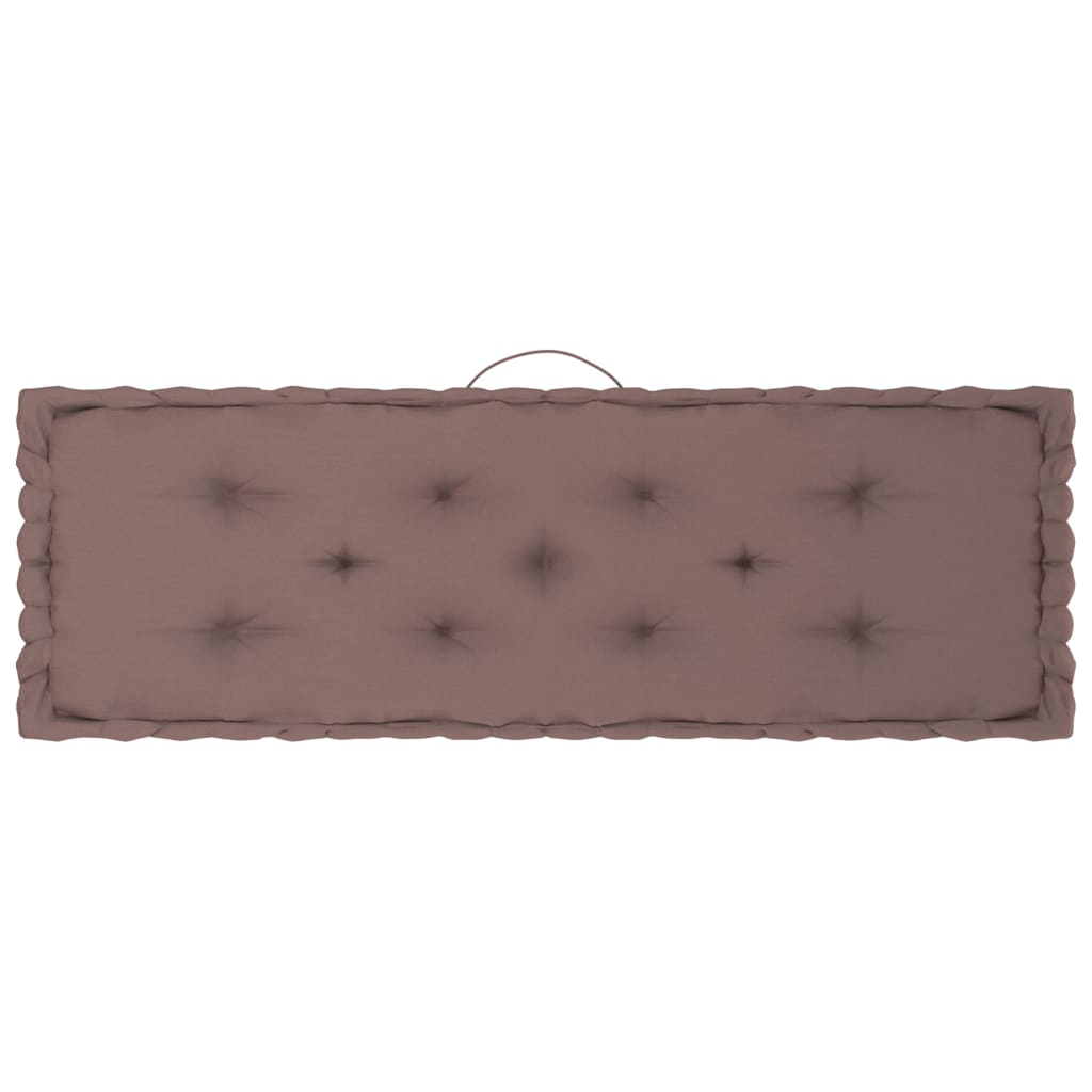 Palettenkissen 4-tlg. Taupe Baumwolle