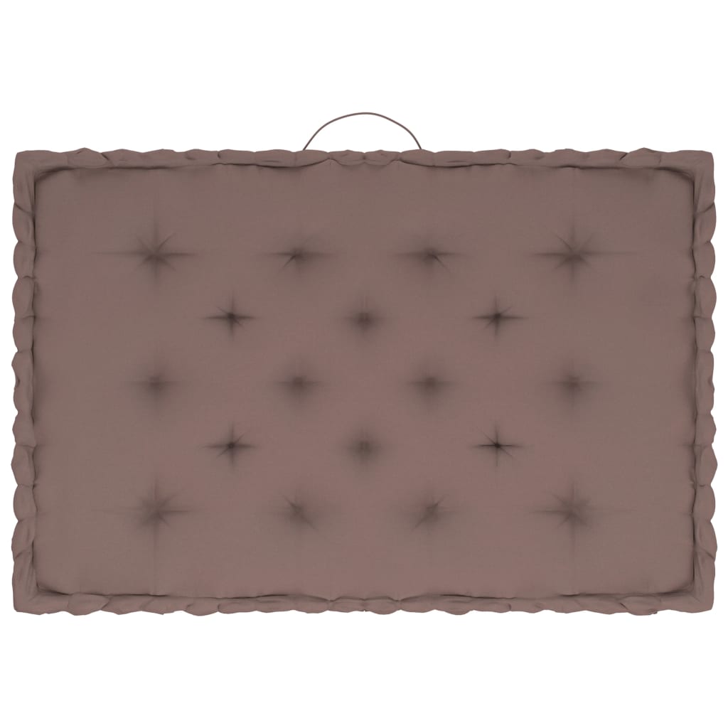 Palettenkissen 7-tlg. Taupe Baumwolle