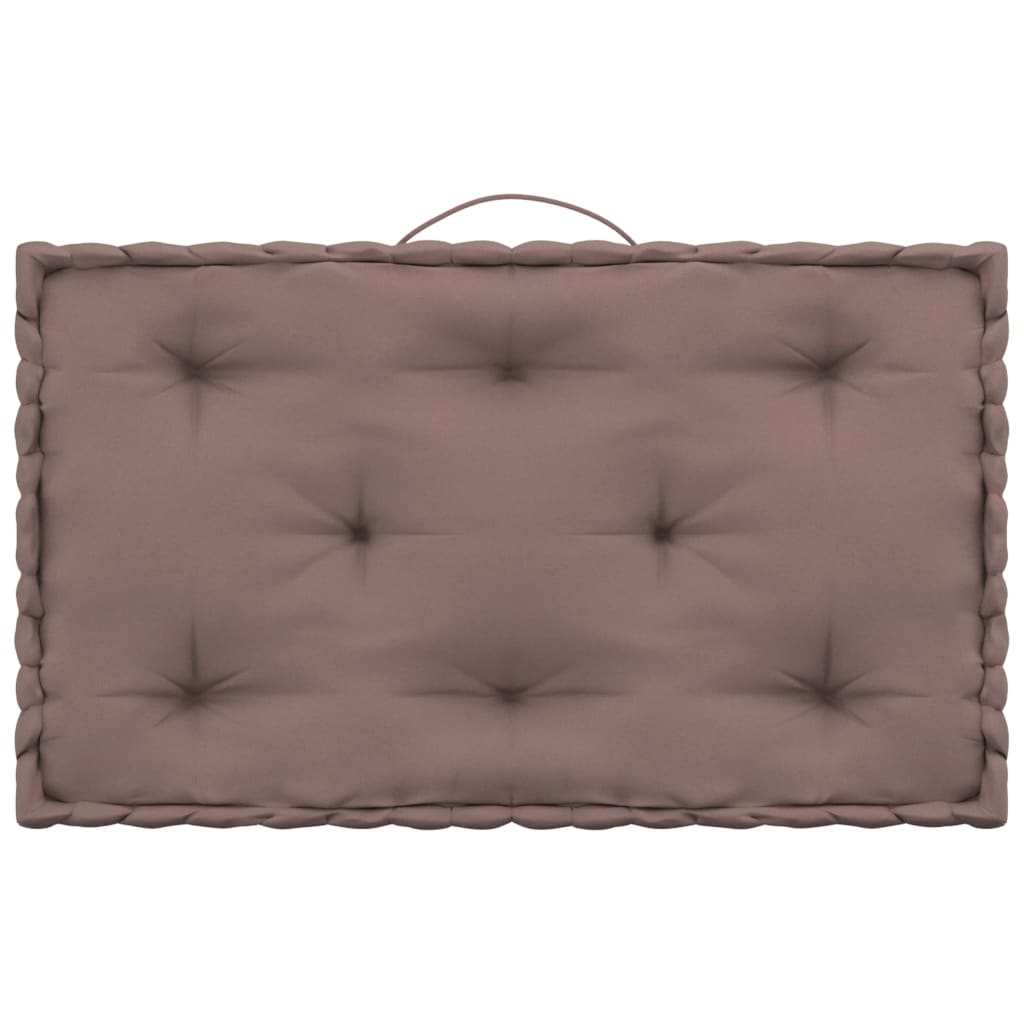 Palettenkissen 7-tlg. Taupe Baumwolle