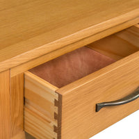 Thumbnail for Konsolentisch 110x35x75 cm Massivholz Eiche