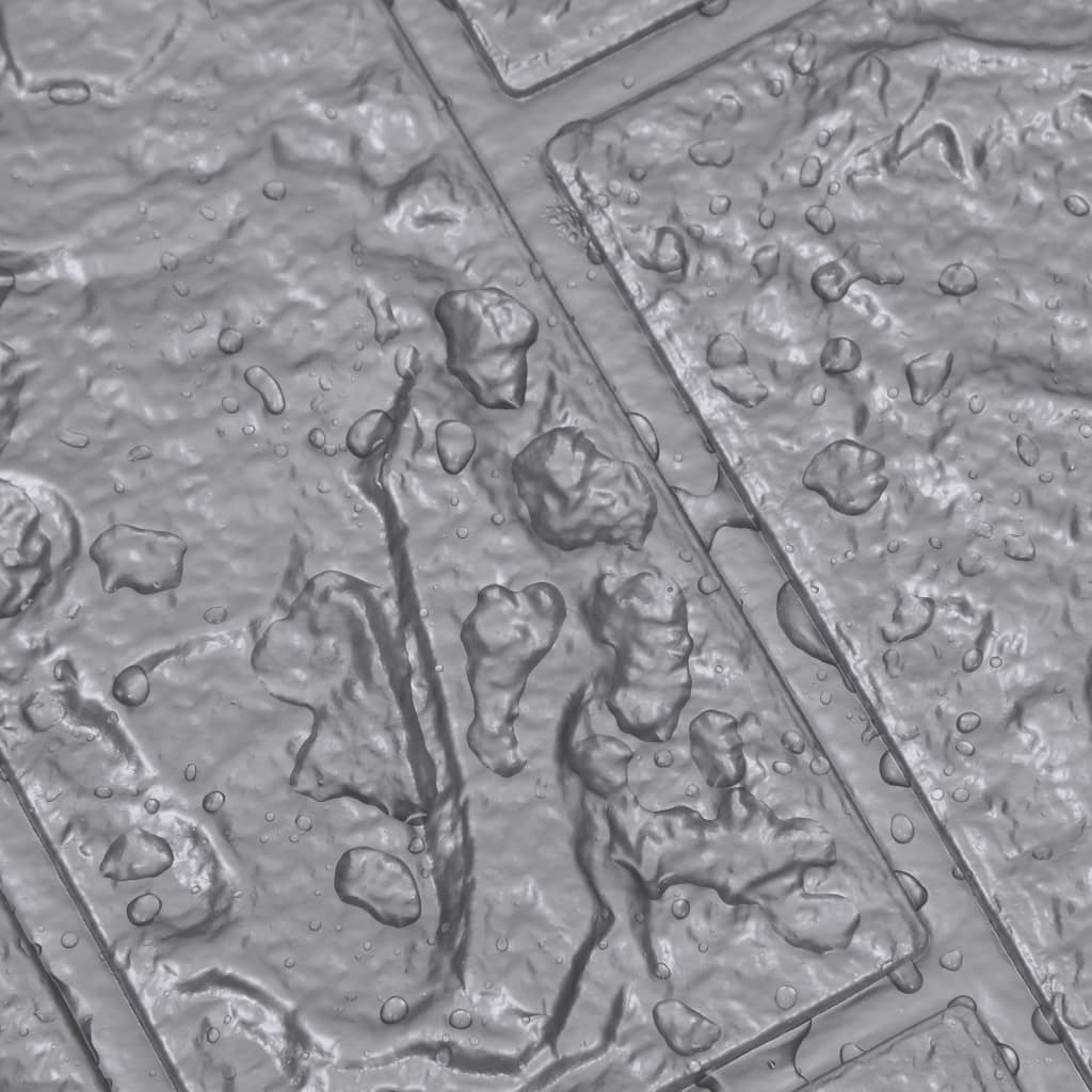 3D Tapete Ziegelstein Selbstklebend 10 Stk. Anthrazit
