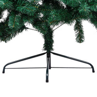 Thumbnail for Künstlicher Halber Weihnachtsbaum mit Ständer Grün 240 cm PVC
