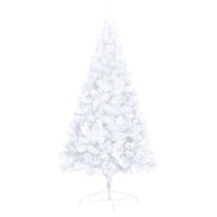 Thumbnail for Künstlicher Halber Weihnachtsbaum mit Ständer Weiß 120 cm PVC