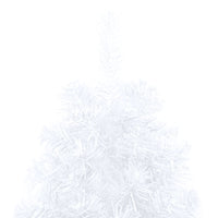 Thumbnail for Künstlicher Halber Weihnachtsbaum mit Ständer Weiß 120 cm PVC