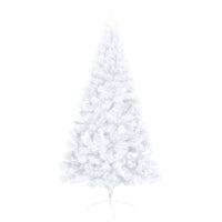 Thumbnail for Künstlicher Halber Weihnachtsbaum mit Ständer Weiß 150 cm PVC