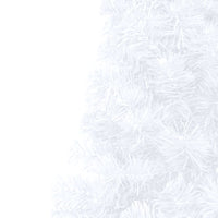 Thumbnail for Künstlicher Halber Weihnachtsbaum mit Ständer Weiß 150 cm PVC