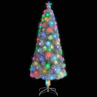 Thumbnail for Künstlicher Weihnachtsbaum mit LED Weiß 180 cm Glasfaser