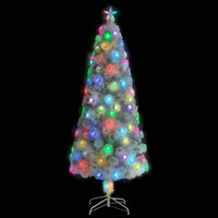 Thumbnail for Künstlicher Weihnachtsbaum mit LED Weiß 210 cm Glasfaser