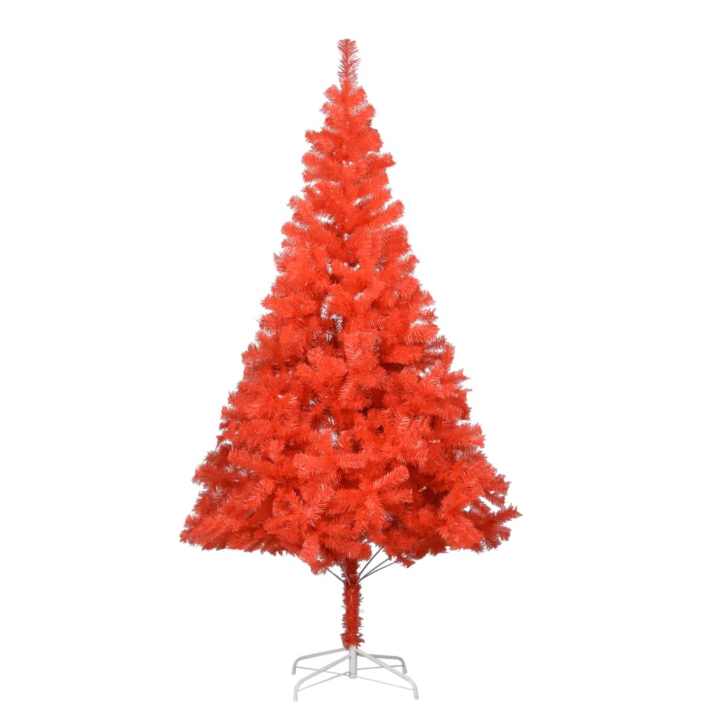 Künstlicher Weihnachtsbaum mit Ständer Rot 240 cm PVC
