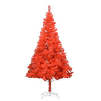 Thumbnail for Künstlicher Weihnachtsbaum mit Ständer Rot 240 cm PVC
