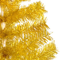 Thumbnail for Künstlicher Weihnachtsbaum mit Ständer Golden 240 cm PET
