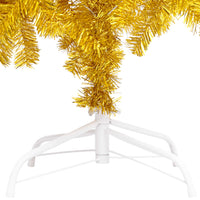 Thumbnail for Künstlicher Weihnachtsbaum mit Ständer Golden 240 cm PET