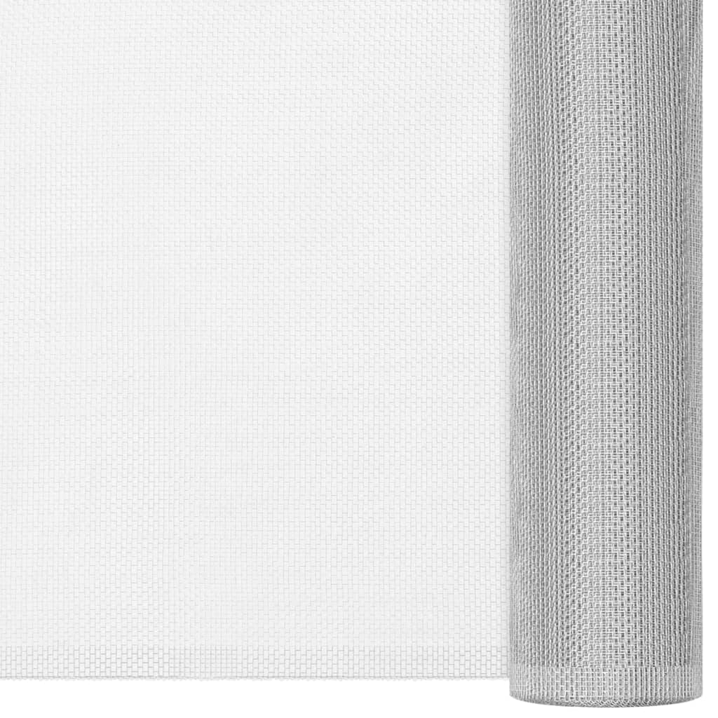 Fliegengitter Aluminium 100x2000 cm Silbern