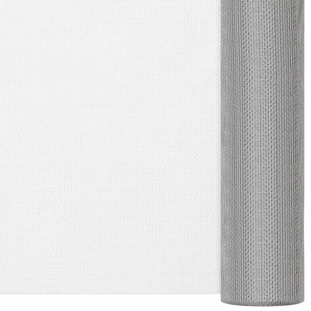 Fliegengitter Edelstahl 60x1000 cm Silbern