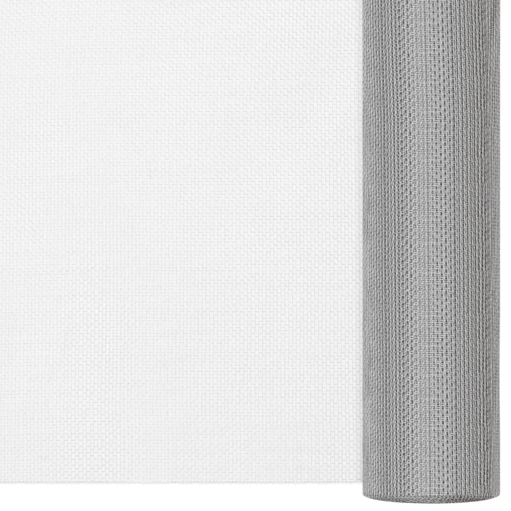 Fliegengitter Edelstahl 80x1000 cm Silbern