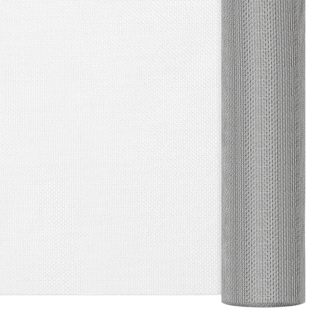 Fliegengitter Edelstahl 112x500 cm Silbern