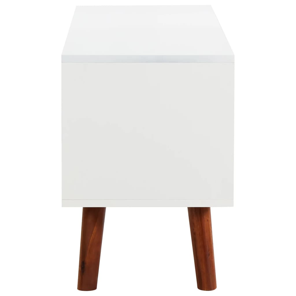 TV-Schrank 110x35x50 cm Massivholz Akazie und MDF