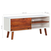 Thumbnail for TV-Schrank 110x35x50 cm Massivholz Akazie und MDF
