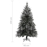 Thumbnail for Künstlicher Weihnachtsbaum Beschneit Grün 150 cm PVC PE