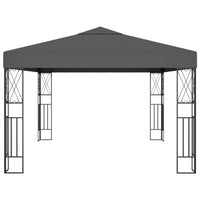 Thumbnail for Pavillon mit LED-Lichterkette 3x4 m Anthrazit Stoff