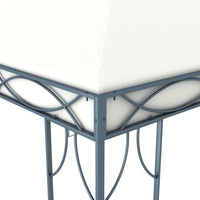 Thumbnail for Pavillon mit LED-Lichterkette 400x300 cm Cremeweiß