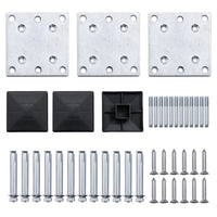 Thumbnail for Zaunelement Set WPC 353x105 cm Schwarz