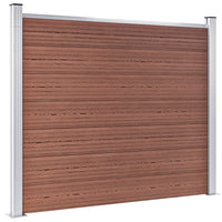Thumbnail for Zaunelement Set WPC 526x146 cm Braun