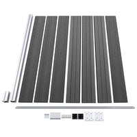 Thumbnail for Zaunelement Set WPC 872x146 cm Schwarz