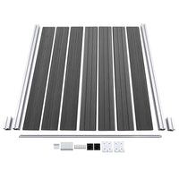 Thumbnail for Zaunelement Set WPC 872x146 cm Schwarz