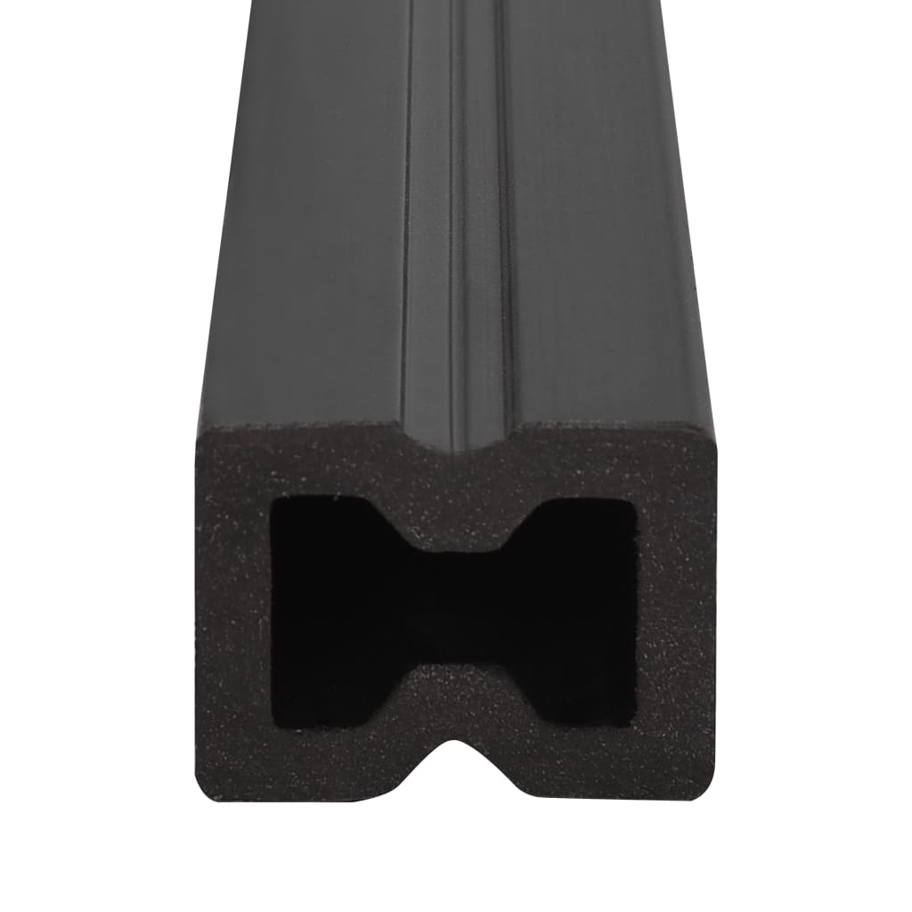 WPC Terrassendielen mit Zubehör Braun und Grau 10 m² 4 m