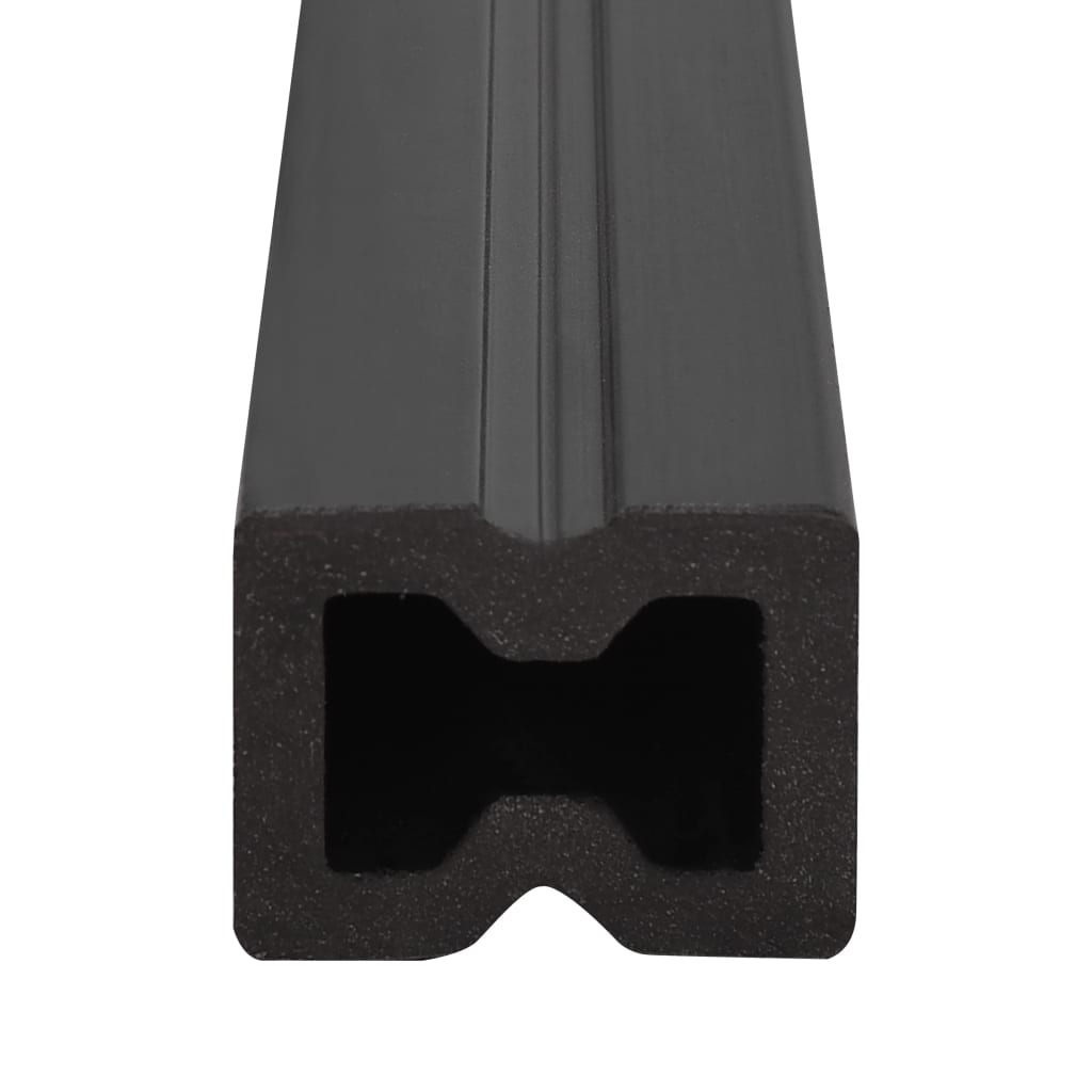 WPC Terrassendielen mit Zubehör Braun und Grau 35 m² 4 m