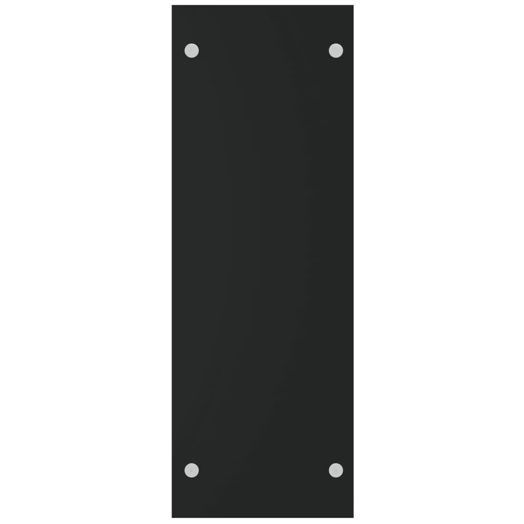 Brennholzregal Schwarz 40x35x100 cm Hartglas